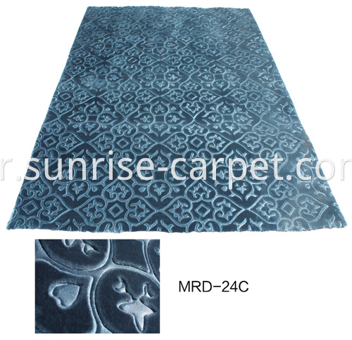 Embossing Carpets With Blue